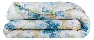 Trapunta In Percalle Limoges Matrimoniale - 270X260 Emporium Floreale Blu Caleffi