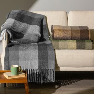 Plaid In Cotone Grenoble CM. 130X170 Caleffi Grigio Caleffi