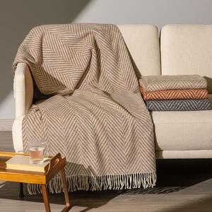 Plaid In Cotone Chalet CM. 130X170 Caleffi Naturale Caleffi