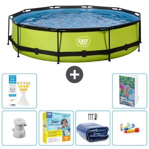Piscina gonfiabile rettangolare - 360x76 cm - Set da 5 pezzi - Modello S181