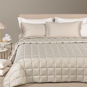 Trapunta Leggerissima In Raso Jacquard Minerva Matrimoniale Dreaming Naturale Caleffi