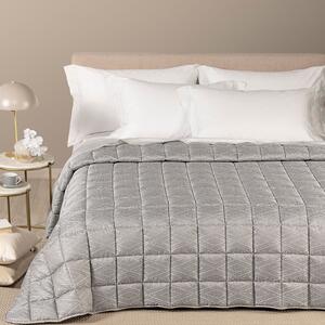 Trapunta Leggerissima In Raso Jacquard Minerva Matrimoniale Dreaming Tortora Caleffi