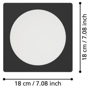 Eglo 901392 - Faretto da incasso a LED FUEVA LED/10,5W/230V 16,6x16,6 cm nero