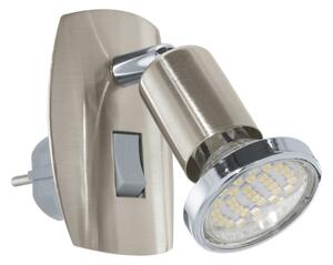 Eglo 902364 - Lampada a spina LED MINI 1xGU10/2,8W/230V cromo opaco