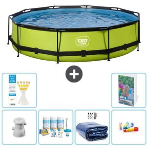 Piscina gonfiabile rettangolare - 360x76 cm - Set da 5 pezzi - Modello S282