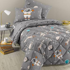 Trapunta In Cotone Spazio Singolo Caleffi Kids Ragazzo Grigio Caleffi
