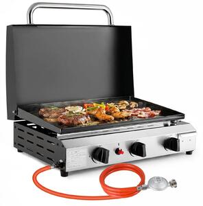 Barbecue a gas, 3 bruciatori, design portatile, barbecue a gas a 3 bruciatori