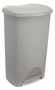 Cestino per la spazzatura greige in plastica con pedale 50 l – Addis