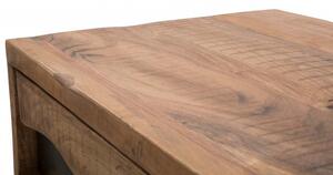 Consolle da salotto design industriale legno massello - Arrediorg
