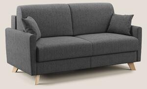 Divano Letto 2 Posti 160x94x97 cm in Tessuto Grigio
