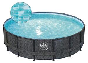Mountfield Piscina Effetto Vimini Elite 4,88 x 1,22 m Scura