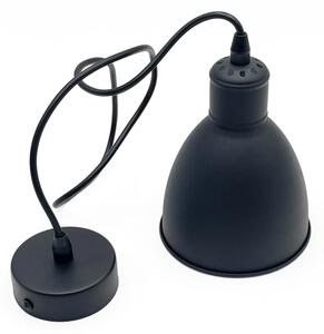 Brilagi - Lampadario LED su cavo RIDDY 1xE27/60W/230V nero