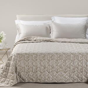 Copriletto Trapuntato In Raso Jacquard Mixer Matrimoniale Dreaming Non Specificato Tortora Caleffi