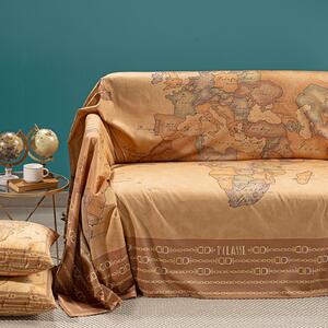 Telo Arredo Copridivano Grandecor In Raso Di Cotone Geo Classic 24 Matrimoniale Alviero Martini 1A Classe Geo Caleffi