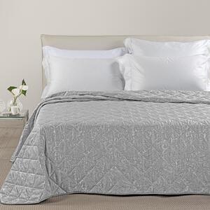 Copriletto Trapuntato In Raso Jacquard Dorata Matrimoniale Dreaming Non Specificato Grigio Caleffi