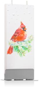 Flatyz Holiday Red Bird candela decorativa 6x15 cm