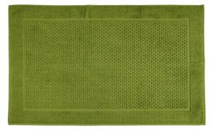 Tappeto Bagno In Cotone Sirena '99 CM. 70x130 Spugnissima Tinta Unita Verde Caleffi