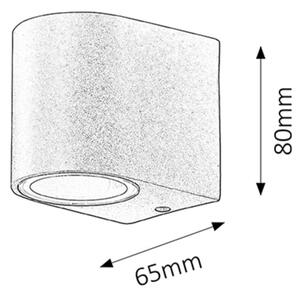 Rabalux 8029 - Applique da esterno CHILE 1xGU10/35W/230V