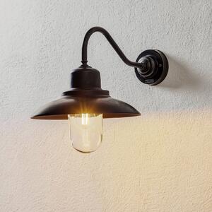 Moretti Luce Applique da esterni Patio, ottone brunito, curva