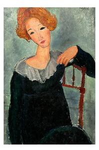 Riproduzione pittorica 40x60 cm Amedeo Modigliani - Woman with Red Hair - Fedkolor