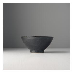 Ciotola in ceramica grigio-nera Perla, ø 16 cm Black Pearl - MIJ