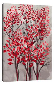 Pittura murale su tela Fall Red, 40 x 60 cm - Tablo Center
