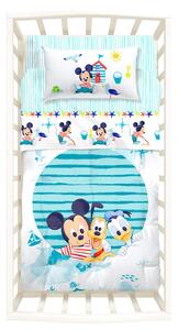 Trapunta Con Paracolpi In Cotone Mickey&Pluto Baby Disney Caleffi