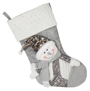 Decorazione natalizia - calza con pupazzo di neve