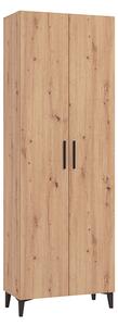 JOSIE - armadio due ante moderno minimal in legno cm 67,4 x 34,8 x 195 h