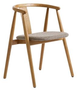 Sedia da pranzo in colore beige-naturale Relate - Unique Furniture
