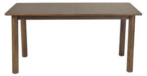 Tavolo allungabile con allunghe integrate rettangolare legno scuro noce L160-210 cm CLAUDIE