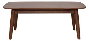 Tavolino rettangolare in legno scuro noce L100 cm NORDECO