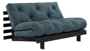 Divano letto color petrolio 140 cm Roots Black Night - Karup Design