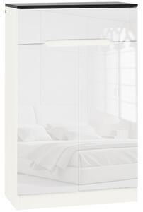HOMCOM Armadio Scarpiera Slim da 12 Paia per Ingressi e Corridoi con 3Ripiani Regolabili e Cassetto, in Truciolato Bianco, 60x32x100 cm|Aosom Italy