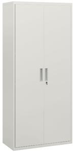 HOMCOM Armadio da Ufficio a 5 Livelli con 4 Ripiani Regolabili, I piedini antiscivolo e in Acciaio,80x40x180 cm, Bianco | Aosom Italy