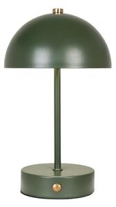 Lampada da tavolo LED verde scuro con paralume in metallo (altezza totale 25 cm) Holt – House Nordic