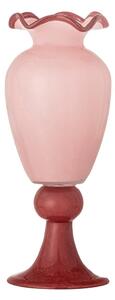 Vaso rosa in vetro (altezza totale 34 cm) Frills – Bloomingville