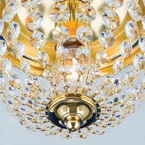 ORION Plafoniera Plafond, oro/trasparente, Ø 26 cm