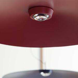 Luceplan Koinè LED a sospensione Ø 110 cm rosso