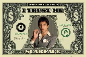 Posters, Stampe Scarface - dollar, (91.5 x 61 cm)