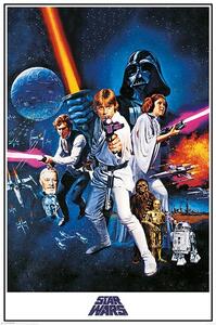 Posters, Stampe Star Wars A New Hope - One Sheet, (61 x 91.5 cm)