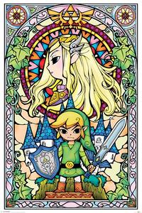 Posters, Stampe Legend Of Zelda - Stained Glass, (61 x 91.5 cm)