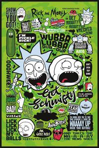 Posters, Stampe Rick and Morty - Quotes, (61 x 91.5 cm)
