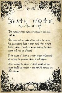 Posters, Stampe Death Note - Rules, (61 x 91.5 cm)