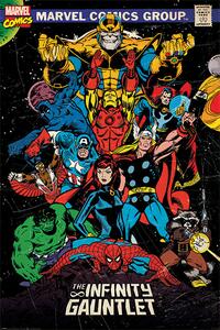 Posters, Stampe Marvel Retro - The Infinity Gauntlet