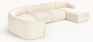 Divano XL componibile in bouclé Sofia