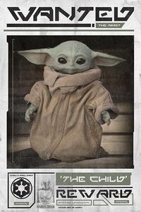 Posters, Stampe Star Wars The Mandalorian - Wanted The Child Baby Yoda, (61 x 91.5 cm)