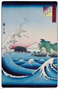 Posters, Stampe Hiroshige - The Seven Ri Beach, (61 x 91.5 cm)