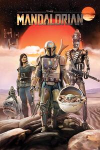 Posters, Stampe Star Wars - The Mandalorian - Group, (61 x 91.5 cm)