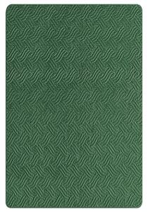 Copriletto in tessuto di poliestere verde 140 x 210 cm motivo goffrato decorativo copriletto biancheria da letto classico camera da letto Beliani